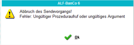 Ungueltiger Prozeduraufruf 3
