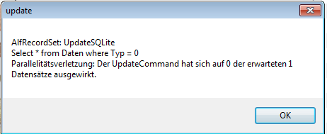 Fehlermeldung